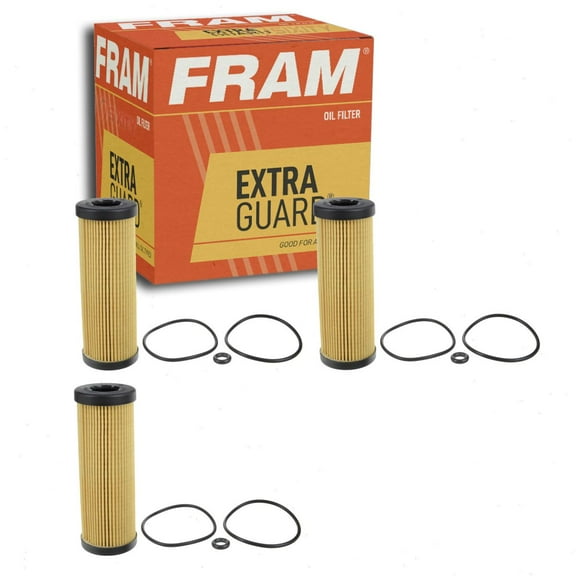 3 pc FRAM CH11955 Extra Guard Engine Oil Filters for 06K 115 562 88894390 LF561 M9001 P4456 PF2256G Oil Change Lubricant Filters