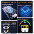 thumbnail image 3 of Peggybuy Wireless Lavalier Lapel Microphone Active Noise Reduction Mini Mic(iOS White), 3 of 5