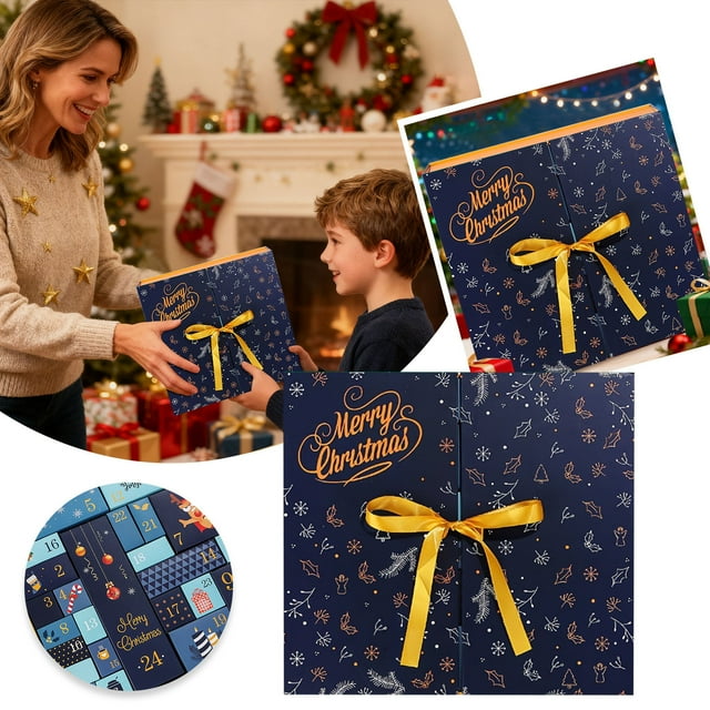 Countdown Sets for Filling Your Own Calendar – 24 Colorful Reusable Countdown Boxes for Kids and Adults to Create a Festive Educational Toy and