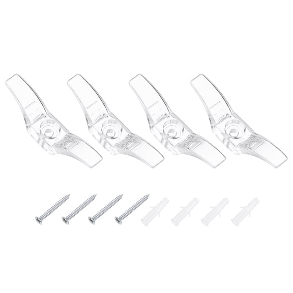 4Pcs 55x11mm Blind Cord Cleats, Blind String Safety Rope Plastic Holder, Clear