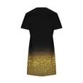 thumbnail image 5 of Lindreshi Summer Dresses for Women Clearance under 10.00 Fashion Women's Dresses Summer Casual Rounk Neck Short Sleeve Printing Dress, 5 of 6