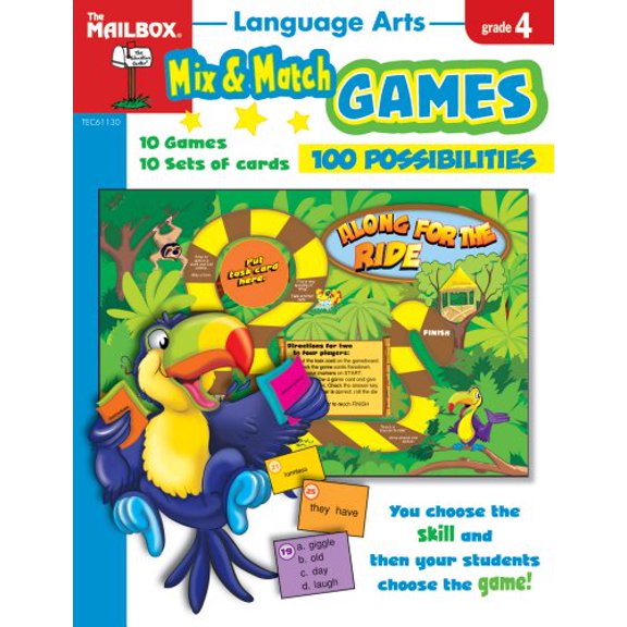 Pre-Owned Mix & Match Games: Language Arts (Gr. 4) (Paperback) 1562348108 9781562348106