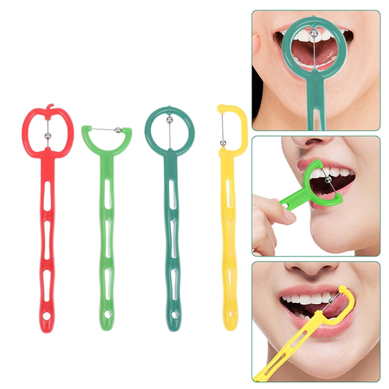 REAL Lingual 語学学習セット 4Pcs/box Tongue Tip Exercise For Adult Kids Speech Therapy Autism