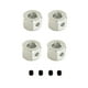 thumbnail image 2 of Adaptadores Realización Exquisita La mano de obra mejora el rendimiento de alta resistencia RC Vehículo de la rueda del vehículo acoplador de plata de 5 mm a 12 mm 4 paquetes Eigraketly FN001785-01, 2 of 7