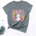thumbnail image 6 of CHUMUD Happy Easter Shirts for Women Short Sleeve Funny Bunny Graphic Shirt Easter Tee Tops Summer Casual Tees, 6 of 6