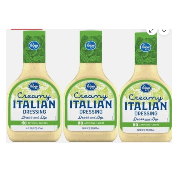 Creamy Italian Salad Dressing, 3 Bottles, 16 Oz