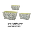 thumbnail image 5 of Rectangular Containers with Narrow Bottom, Set of 3, Blue and Beige- Saltoro Sherpi, 5 of 5
