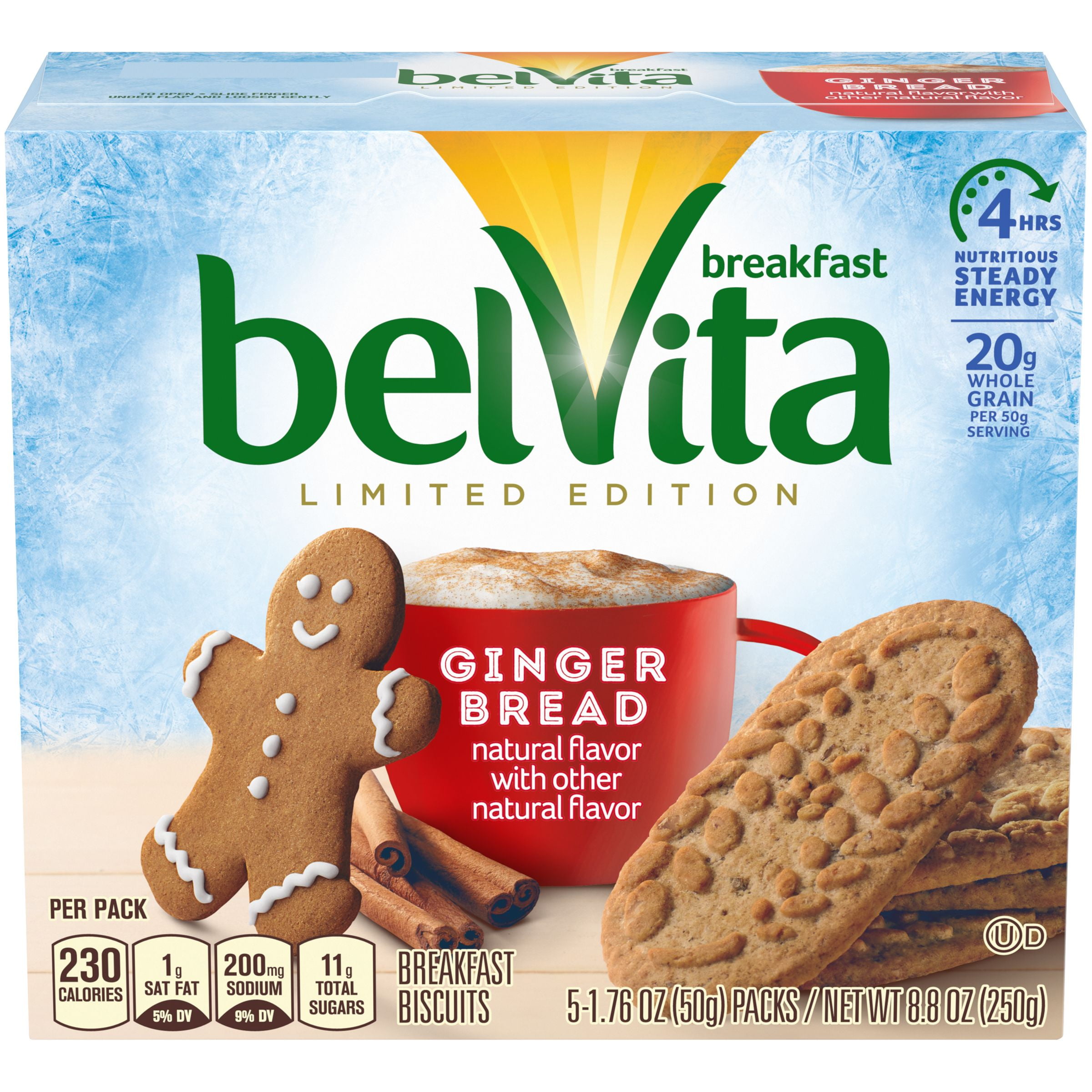 belVita Gingerbread Crunchy Breakfast Biscuits, 8.8 Oz.