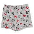 thumbnail image 3 of Disney Minnie Mouse Little Girls Knotted Graphic T-Shirt French Terry Shorts Set Gray / Red 6-6X, 3 of 5