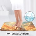 thumbnail image 6 of Bathroom Rugs Sets 3 Piece - Sunshine Golden Cloud Dog Absorbent Non Slip Bath Mats, U-Shape Toilet Lid Cover, Contour Mat, Soft Washable Shower Mats Bath Rug Mat for Bathroom Tub Toilet, 6 of 7