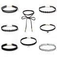 thumbnail image 2 of Black Velvet Choker Necklace For Women Gothic Elegant DIY Lolita Collar Necklace Set, 2 of 2