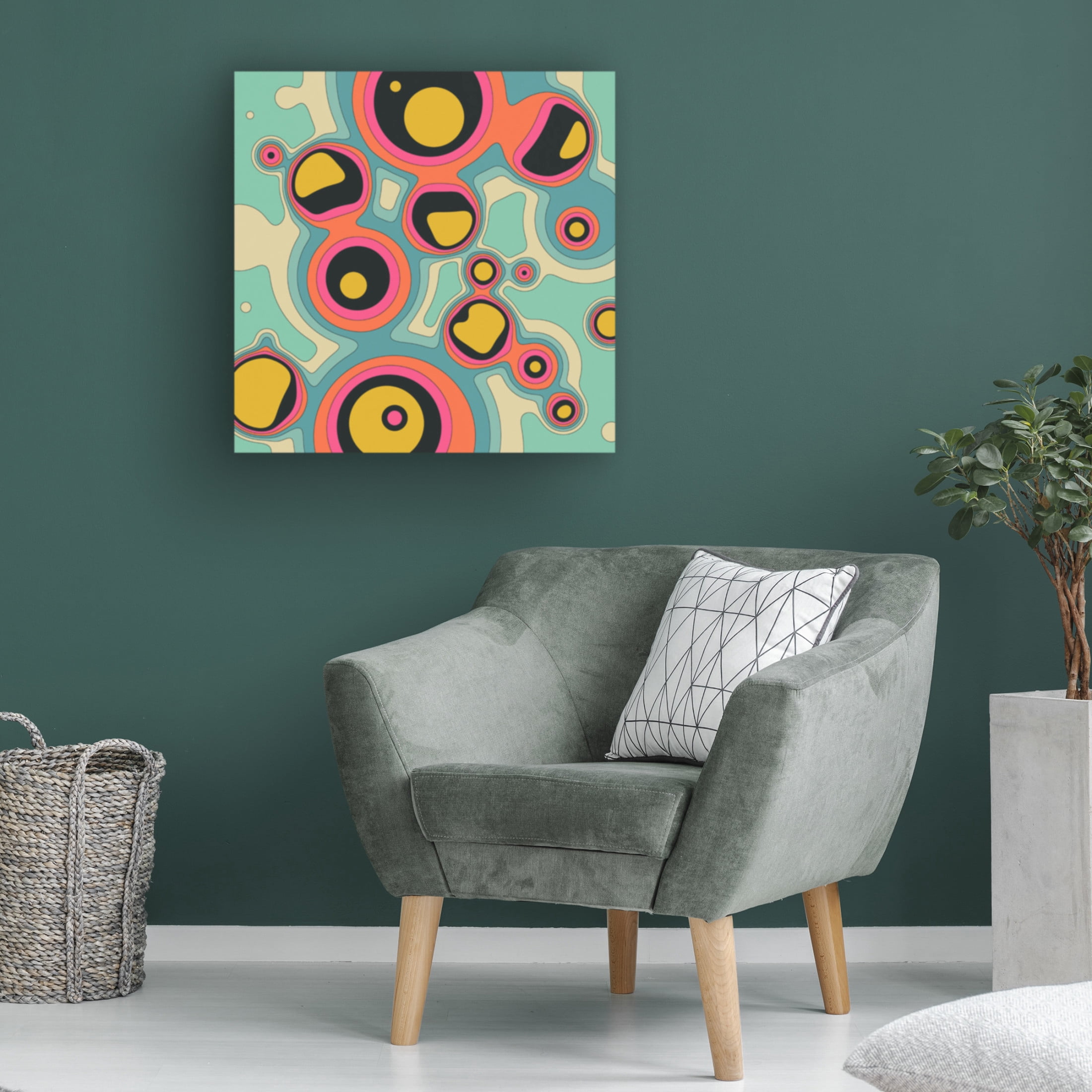 Trademark Fine Art Jazzberry Blue  Fluid Geometrics 4 Canvas Wall Art