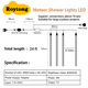 thumbnail image 2 of 1PCS Meteor Shower Light-US Plug Wide Pressure 110v 50cm 8 Sets 384 Luces Rosa Púrpura Ormromra CPB-US-DYP753-5, 2 of 5