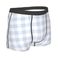 thumbnail image 3 of Naloa Blue Checkboard Print Mens Underwear - Boxers for Men, Classic Briefs for Men, 3 of 9