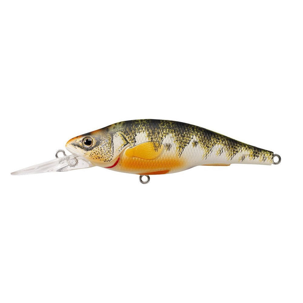 LiveTarget Yellow Perch Medium Dive Crankbait & Jerkbait 3-5/8" - Natural/Matte, Hard Baits