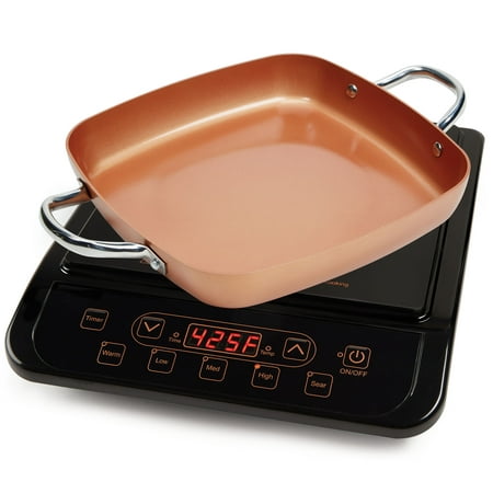 Copper Chef Stainless Steel Cerami-Tech Non-Stick Coating Power Induction (Best Portable Induction Cooker)