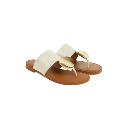 

Crocowalk Women s Cozy Comfortable Clip Toe Slippers Nonslip Slip On Thong Shoes Indoor&Outdoor Fashion Slides