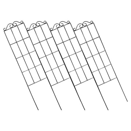 Toddmomy Gardeners Vegetable Trellis For Climbing Plants Iron 4Pcs 19.7X5.9X0.04In Toddmomy Gardeners Vegetable Trellis For Climbing Plants Iron 4Pcs 19.7X5.9X0.04In