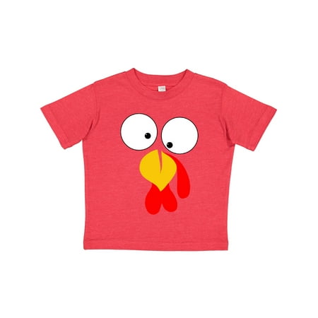 

Inktastic Thanksgiving Goofy Turkey Face Gift Toddler Boy or Toddler Girl T-Shirt
