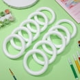 thumbnail image 6 of Eease 10pcs White Foam Circle Rings for DIY Crafts and Floral Projects, 6 of 6