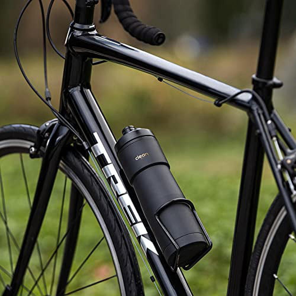 Clean Bottle | Sport 23 Insulated Bike Water Bottle | Clean Design, Easy Squeeze, Nozzle for Cycling Enthusiasts | Gloss Blue