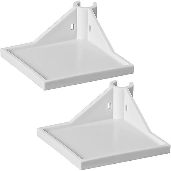 Queilt Pcs Grow Tent Corner Shelves, White Grow Tent Corner Shelf, Grow Tent Accessory, Grow Tent Stand for Placing Cameras, Hygrometers