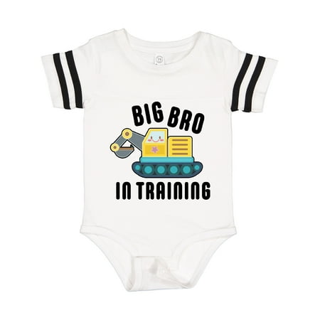 

Inktastic Big Bro in Training with Bulldozer Gift Baby Boy Bodysuit