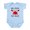Sky Blue, variant on CafePress - My Poppi Loves Me Infant Bodysuit - Baby Light Bodysuit, Size Newborn - 24 Months