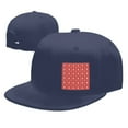 thumbnail image 4 of Flat Bill Visor Classic Snapback Hat Christmas Pattern Adjustable Style Baseball Cap, 4 of 7