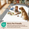 thumbnail image 4 of Design&I 3'x5' Washable Throw Rug Ultra-Thin & Non-Slip Skid-Resistant Small Traditional Interlocking Border Meander Vintage Inspired Greek for Entryway, Kitchen, 4 of 7