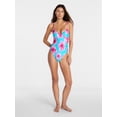 thumbnail image 2 of No Boundaries Underwire One Piece Swimsuit, Women's XXS-XXL, 2 of 5