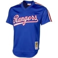 thumbnail image 2 of Men's Mitchell & Ness Nolan Ryan Royal Texas Rangers Authentic Batting Practice Jersey, 2 of 7