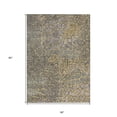 thumbnail image 3 of HomeRoots 596795 5 x 8 ft. Gold & Gray Abstract Washable Indoor & Outdoor Rectangle Area Rug, 3 of 5