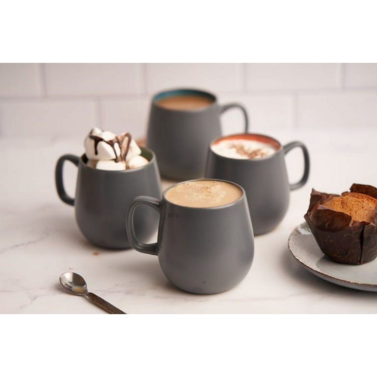 Kook Deco Set of 4 Large 21 Oz Multicolor Ceramic Coffee Mugs Drinkware -  Walmart.com