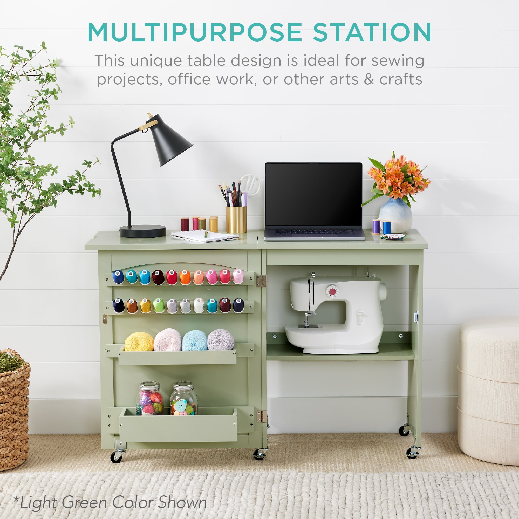 Best Choice Products Sewing Machine Table, Craft Storage Best Choice Products Sewing Machine Table, Craft Storage