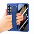 thumbnail image 6 of Allytechgroup Galaxy Z Fold 7 Case with Screen Protector (No Pen), Shockproof Back Cover with Wristband Anti-Scratch Full Body Protective Bumper Phone Case for Samsung Galaxy Z Fold 7, Blue, 6 of 10