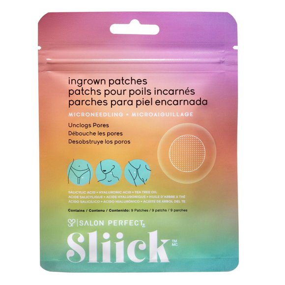 Sliick - Ingrown Patches - Leaves Skin Soft and Smooth - Microneedling - 9 Patches
