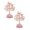 B 2Pack, variant on 2Pcs Tree Desktop Ornament Natural Feng Shui Wealth Luck Home Decoration Desktop Ornament