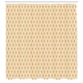thumbnail image 3 of Abstract Shower Curtain, Vector Illustration Arabic Seamless Pattern Eastern Inspired Artwork Print, Fabric Bathroom Set with Hooks, 69W X 84L Inches Extra Long, Marigold White, by Ambesonne, 3 of 3