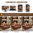 thumbnail image 6 of AENKYO 63" Faux Leather Loveseat, Mid-Century Chesterfield 2-Seater Sofa with Tufted Back & Nailhead Trim, Brown, 6 of 8