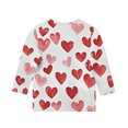 thumbnail image 4 of COM1950s Chemise de la Saint-Valentin pour Garçons, Chemise de la Saint-Valentin pour Garçons et Filles, Imprimé Saint-Valentin pour Garçons et Adultes, Manches Trois-Quarts, Col Rond, Chandail de Base, Chemise de la Saint-Valentin, 4 of 9