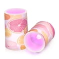 thumbnail image 7 of Yayeee Flameless Candles with Remote Flickering Battery Operated Multi Color Changing, Pink Floral Orange, 7 of 7