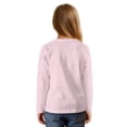 thumbnail image 2 of Xixirimido Capybara Tulip Heart Pink Pattern Girls Casual T-Shirt Crew Neck Tunic Tops Long Sleeve Loose Fit Soft Blouse Tie-hem Tees for Fall Winter, Size 5-6, 2 of 7