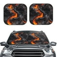 thumbnail image 2 of Sikiie Molten Lava Abstract Flow Print Foldable Car Windshield Sun Visor, Car Window Sunshade Suitable for Sedan, SUV and Truck Car Accessories-Medium, 2 of 6
