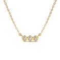 thumbnail image 1 of Three Bezel Set Diamond Necklace, 1 of 2