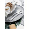 thumbnail image 1 of QUTETN Eco 24pcs Fork Knife Spoon Plant Based Cutlery Reusable Bamboo Flatware Set White, 1 of 4