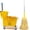 35, variant on Mop Bucket with Wringer, 22 Qt (5.5 Gallon), Floor Cleaning, Handle, Wheels, 16.5" L x 10.6" W x 26.4" H, Yellow,Plus One Cotton Mop