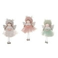 thumbnail image 6 of HHBEAUTY Christmas Angel Doll Ornaments 6.4inch Elegant Christmas Tree Plush Ornaments Hanging Angel Pendant with Glittering Antlers, Wings & Puffy Tulle Skirts for Holiday Party Decoration, 6 of 7
