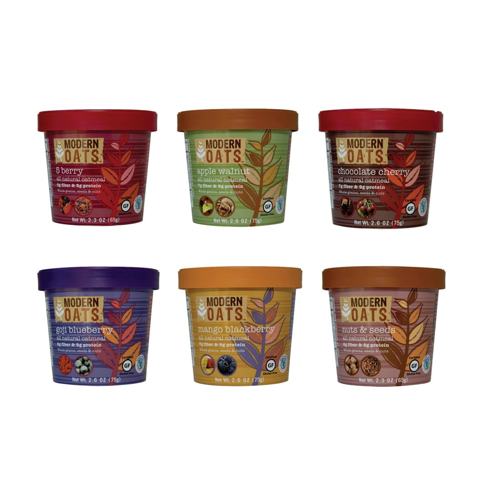 Modern Oats Oatmeal Cup, Variety Pack, 12 Ct