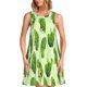 thumbnail image 1 of Fotbe Broccoli 3 Vestido de Verano sin Mangas para Mujer – Vestido Midi Línea A, Estilo Camiseta Floral, Vestido Playero Casual y Fluido, 1 of 7